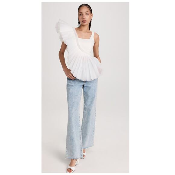 NWT Aje Orbit Sculptural Pleated Top (UK/AU 4 = US 0) - Picture 3 of 13